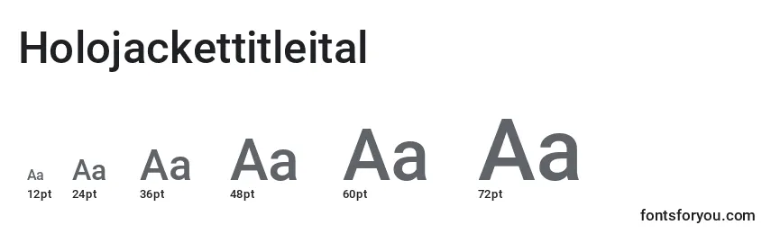 Holojackettitleital Font Sizes