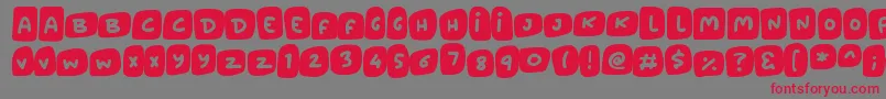 Marshmallows Font – Red Fonts on Gray Background