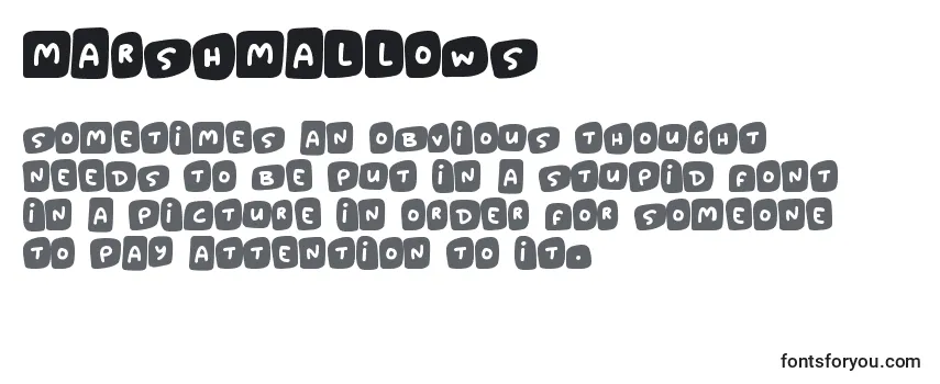 Шрифт Marshmallows