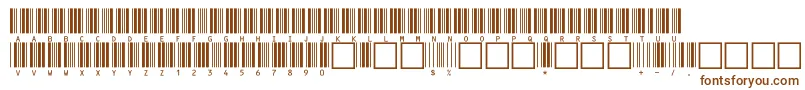 Шрифт V100009 – коричневые шрифты на белом фоне