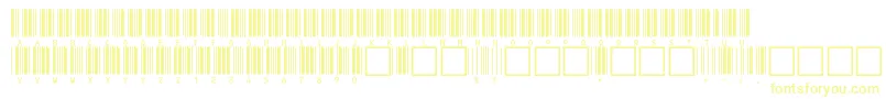 V100009 Font – Yellow Fonts on White Background