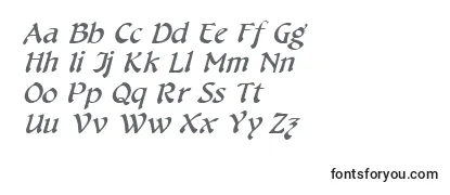 Schriftart CheshirebroadItalic