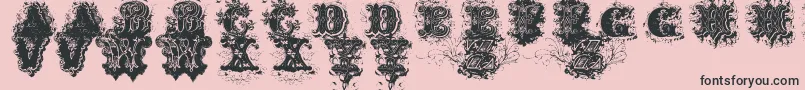 DirtyAmesDirtyAmes Font – Black Fonts on Pink Background