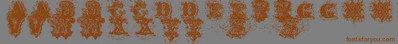 DirtyAmesDirtyAmes Font – Brown Fonts on Gray Background