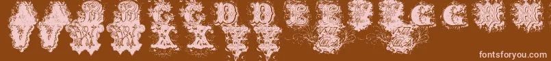DirtyAmesDirtyAmes Font – Pink Fonts on Brown Background