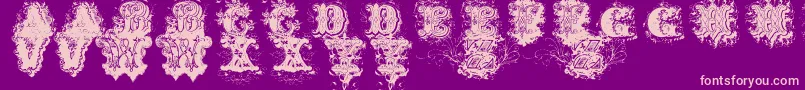 DirtyAmesDirtyAmes Font – Pink Fonts on Purple Background