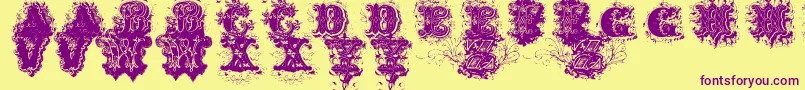 More about DirtyAmesDirtyAmes Font DirtyAmesDirtyAmes Font – Purple Fonts on Yellow Background