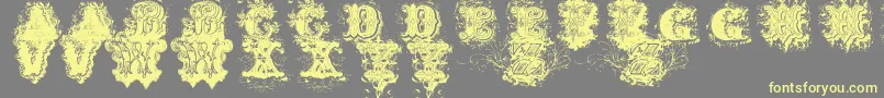 DirtyAmesDirtyAmes Font – Yellow Fonts on Gray Background