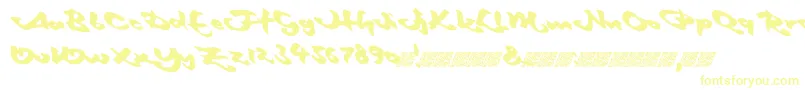 Шрифт Maidenvoyage – жёлтые шрифты
