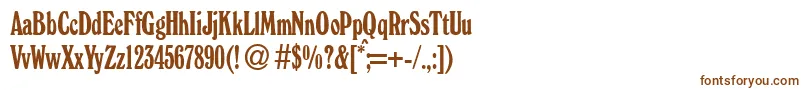 WindsorcondBoldDb Font – Brown Fonts on White Background