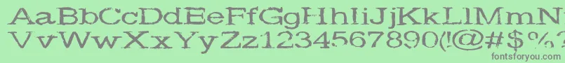 More about Widenoise Font Widenoise Font – Gray Fonts on Green Background