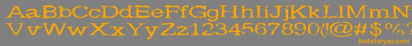 Widenoise Font – Orange Fonts on Gray Background