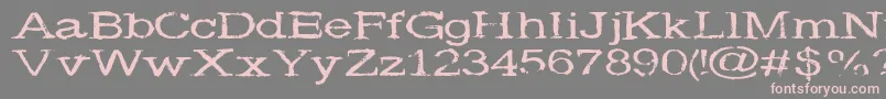 More about Widenoise Font Widenoise Font – Pink Fonts on Gray Background