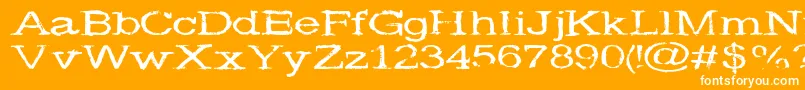 More about Widenoise Font Widenoise Font – White Fonts on Orange Background