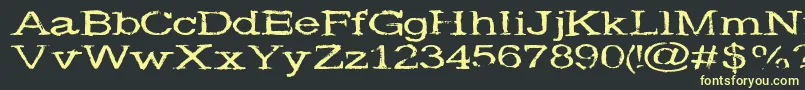 More about Widenoise Font Widenoise Font – Yellow Fonts on Black Background