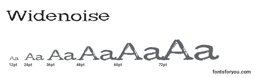 Widenoise Font Sizes