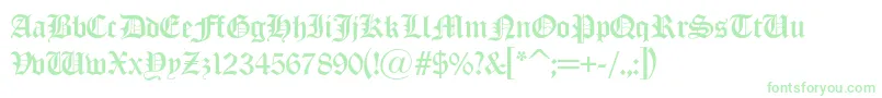 Olondona Font – Green Fonts on White Background