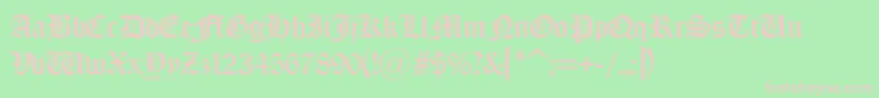 Olondona Font – Pink Fonts on Green Background