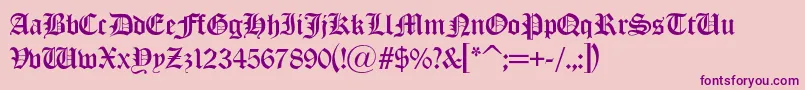 Olondona Font – Purple Fonts on Pink Background