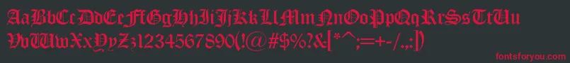 Olondona Font – Red Fonts on Black Background