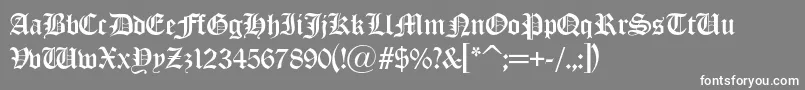 Olondona Font – White Fonts on Gray Background