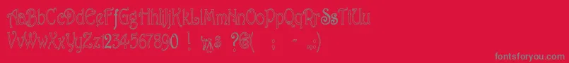 fuente Berringtoner – Fuentes Grises Sobre Fondo Rojo