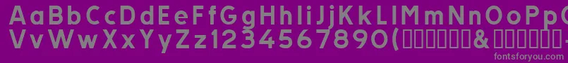 Tratv Font – Gray Fonts on Purple Background