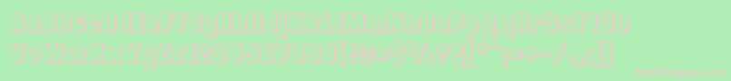 Mrb3D Font – Pink Fonts on Green Background