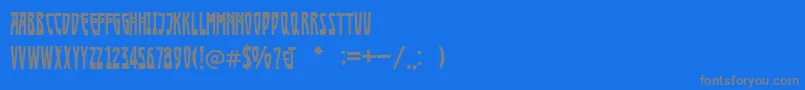 Afisha Font – Gray Fonts on Blue Background