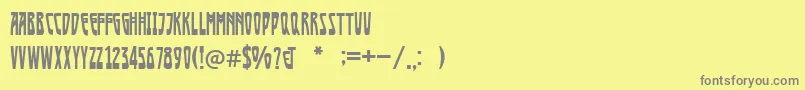 Afisha Font – Gray Fonts on Yellow Background
