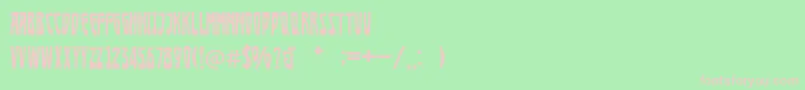 Afisha Font – Pink Fonts on Green Background