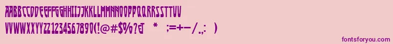 Afisha Font – Purple Fonts on Pink Background