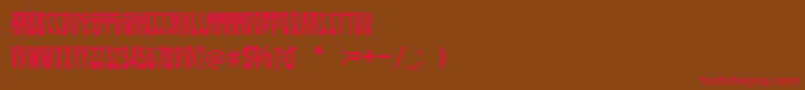 Afisha Font – Red Fonts on Brown Background