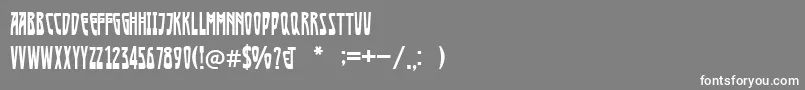 Afisha Font – White Fonts on Gray Background