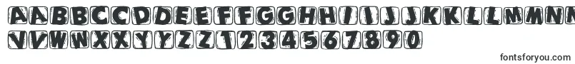 Woodcuttedcapsblack-fontti – Alkavat W:lla olevat fontit