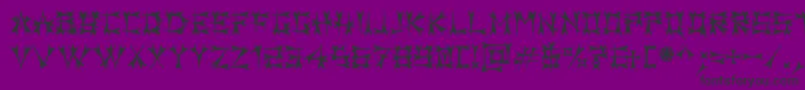 フォントCarbol – 紫の背景に黒い文字