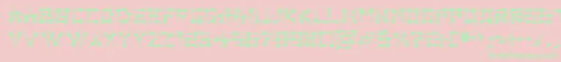 Carbol Font – Green Fonts on Pink Background