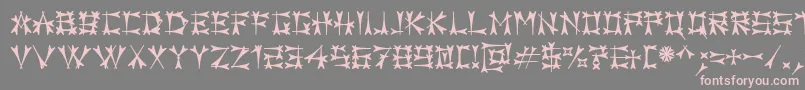 Carbol Font – Pink Fonts on Gray Background