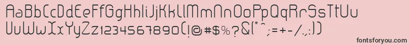 LeroticaLight Font – Black Fonts on Pink Background