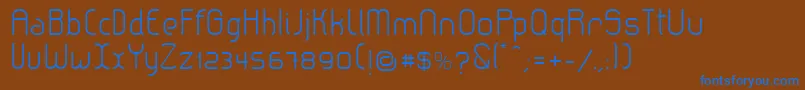 Шрифт LeroticaLight – синие шрифты на коричневом фоне