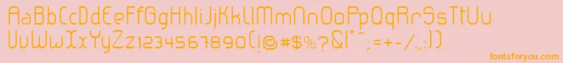Weitere Informationen zur LeroticaLight-Schriftart LeroticaLight-Schriftart – Orangefarbene Schriften auf rosa Hintergrund