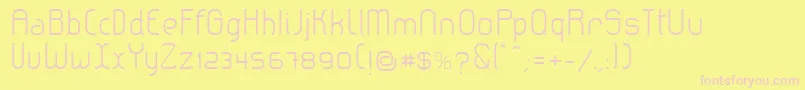 LeroticaLight Font – Pink Fonts on Yellow Background