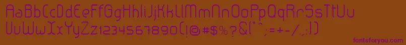 LeroticaLight Font – Purple Fonts on Brown Background