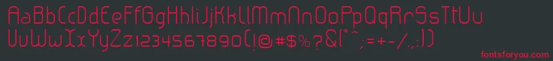 LeroticaLight Font – Red Fonts on Black Background