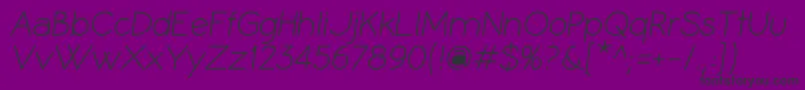 CoameiRi Font – Black Fonts on Purple Background