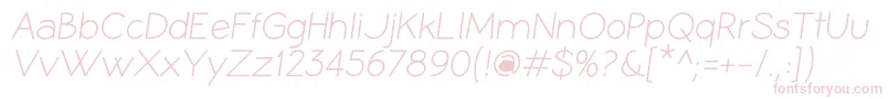 CoameiRi Font – Pink Fonts on White Background