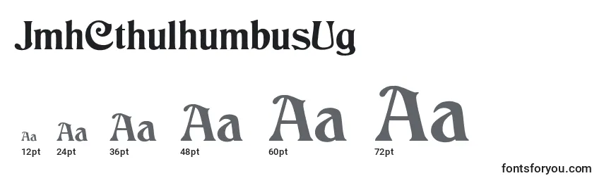 Размеры шрифта JmhCthulhumbusUg