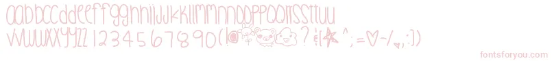 Digitallove Font – Pink Fonts on White Background
