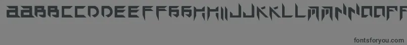 TekHedAngry Font – Black Fonts on Gray Background