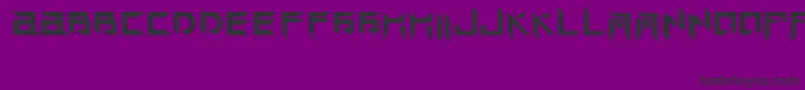 TekHedAngry Font – Black Fonts on Purple Background